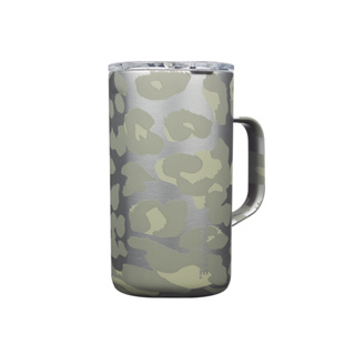 美國CORKCICLE 季節限定三層真空咖啡杯650ml-灰豹紋/綠迷彩
