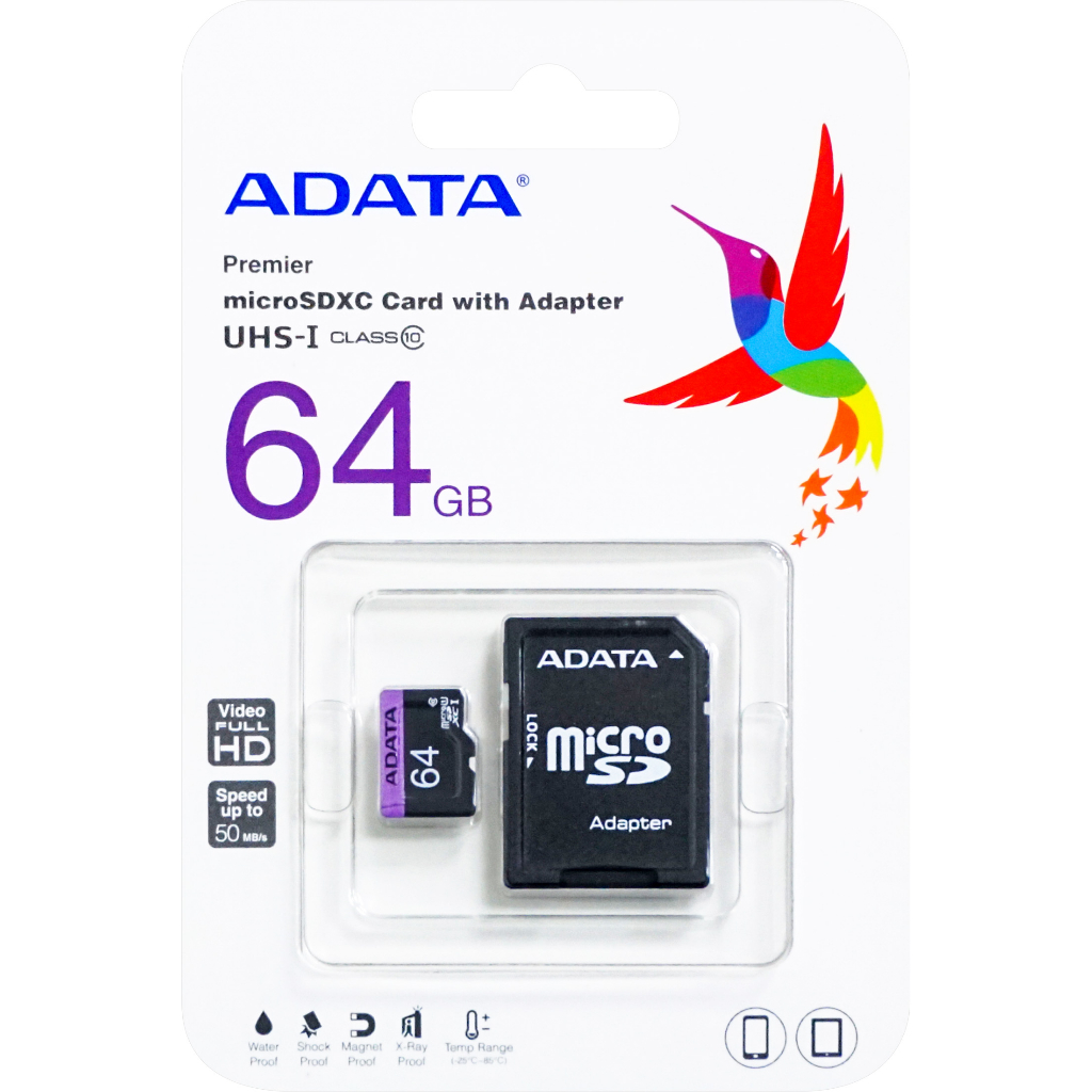 【現貨】威剛UITF-64G記憶卡AUSDX64GUICL10 威剛記憶卡 64G microSD