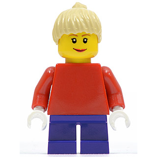 玩樂趣 LEGO樂高 10199 冬季系列 女孩 二手人偶 twn090