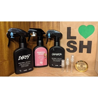 英國 Lush Dirty Body Spray 櫻花 瑪莉歐聯名 碧姬公主 身體噴霧 香氛 香水 試香 分裝瓶