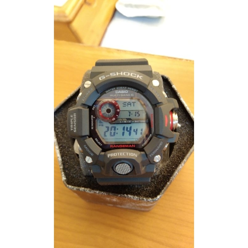 (二手)CASIO G-SHOCK GW-9400-1DR 世界六局電波 太陽能 手錶