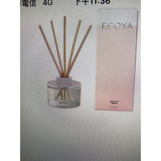 Ecoya香莢蘭豆薰香瓶50 ml