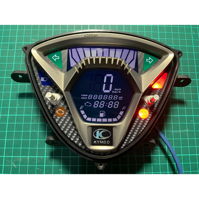 『DIY 機車偏光膜』KYMCO 光陽 G6機車 液晶儀表淡化 偏光膜 偏光片  (附按鍵)