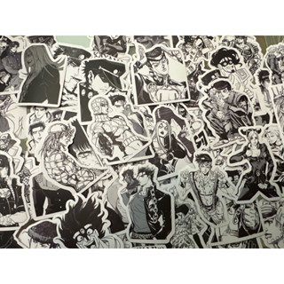 【 現貨】📺60張 彩色黑白 JoJo的奇妙冒險 PVC防水貼紙 行李箱貼紙 安全帽貼紙 筆電貼