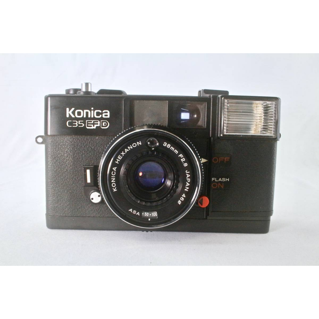 【兔子棒棒相機店】KONICA C35 EF D 柯尼卡底片相機 (附底片一捲+手腕帶+電池)