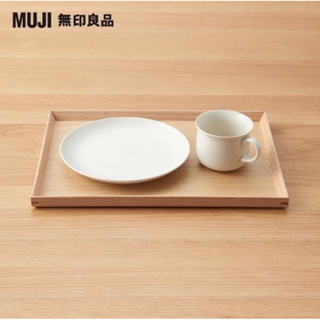 全新～無印良品 MUJI 木製方形托盤/收納盤35X26