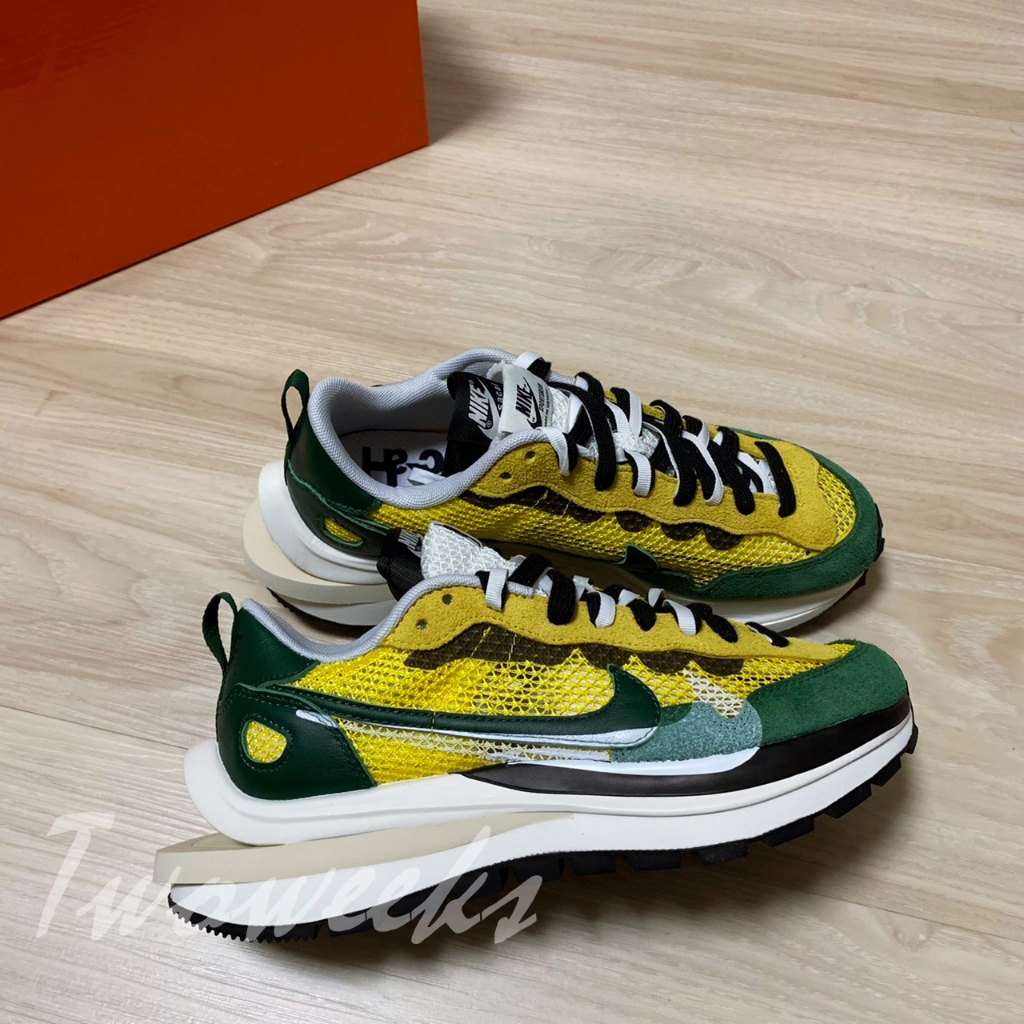 Tw - Sacai Nike VaporWaffle CV1363-700 黃綠 雙鉤