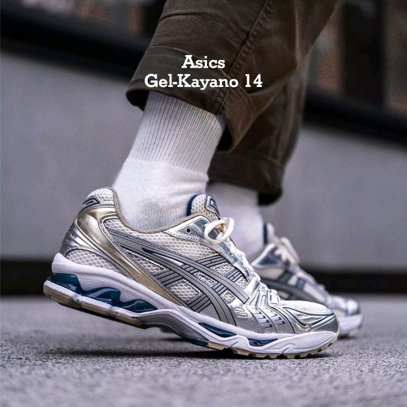 亞瑟士 ASICS GEL-KAYANO 14 RE 銀藍 金屬色 復古 y2k 老爹鞋 1201A019-105