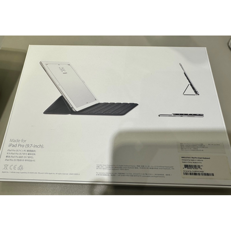 Apple ipad pro(9.7-inch)專用smart keyboard 鍵盤（二手）