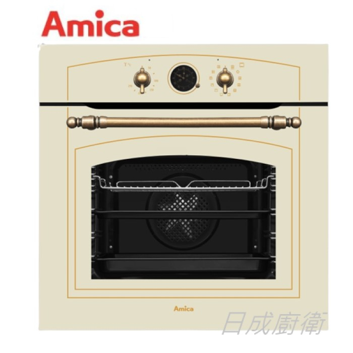 Amica 崁入式 復古烘焙烤箱 ED17319W 霧白色《日成廚衛》