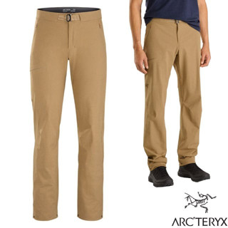 【ARCTERYX 始祖鳥】男款 超輕彈性耐磨快乾長褲 Gamma 登山健行褲 休閒長褲 帆布棕 X000007322