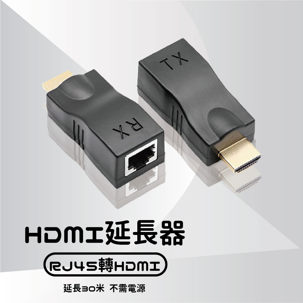 網路HDMI延長器 RJ45轉HDMI網絡視頻信號放大傳輸器 音視頻同步 4K1080P 30米 轉接頭(含稅)