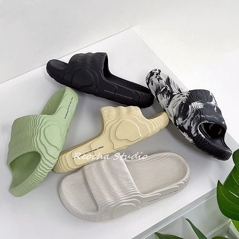 Adidas originals Adilette 22 拖鞋 骨白 奶茶 黑色 綠 迷彩綠 舒適 休閒拖鞋 男女拖鞋