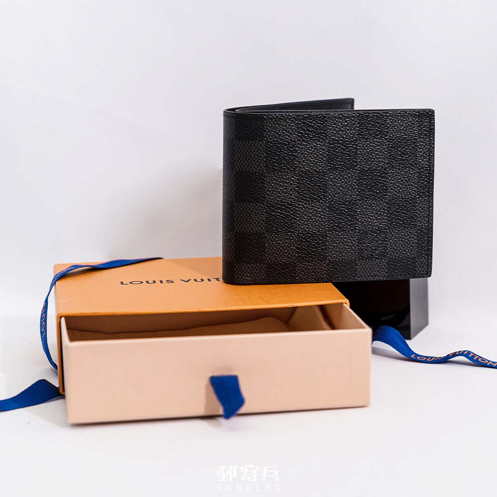 [郵寄兵] Louis Vuitton LV Marco 錢包 男生 棋盤格 短夾 皮夾 零錢袋 現貨 日本代購 父親節