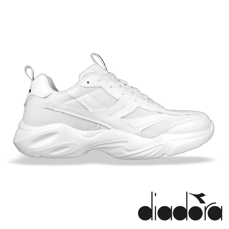 Diadora 迪亞多那 慢跑鞋  運動鞋 全白 男女款 情侶鞋 老爹鞋 DA73310 寬楦 輕量 加厚 吸震 回彈