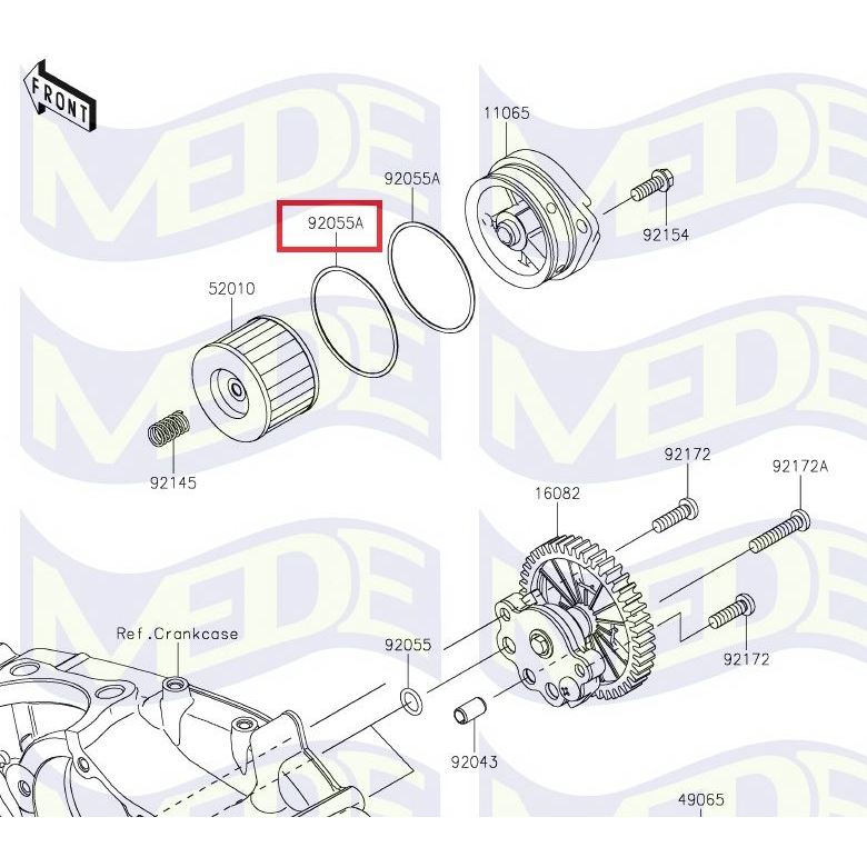 ~MEDE~ Kawasaki W175 印度版 濾心環 濾芯oring 濾心 空濾 機油芯 機濾 機油濾芯 機油濾