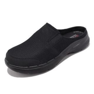 SKECHERS GO WALK 6-CABRIO MULE 男款 全黑 穆勒鞋 （216270BBK）