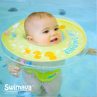日本SWIMAVA嬰兒游泳圈脖圈高端新生幼兒童小孩脖子圈寶寶頸圈0-18月趴圈