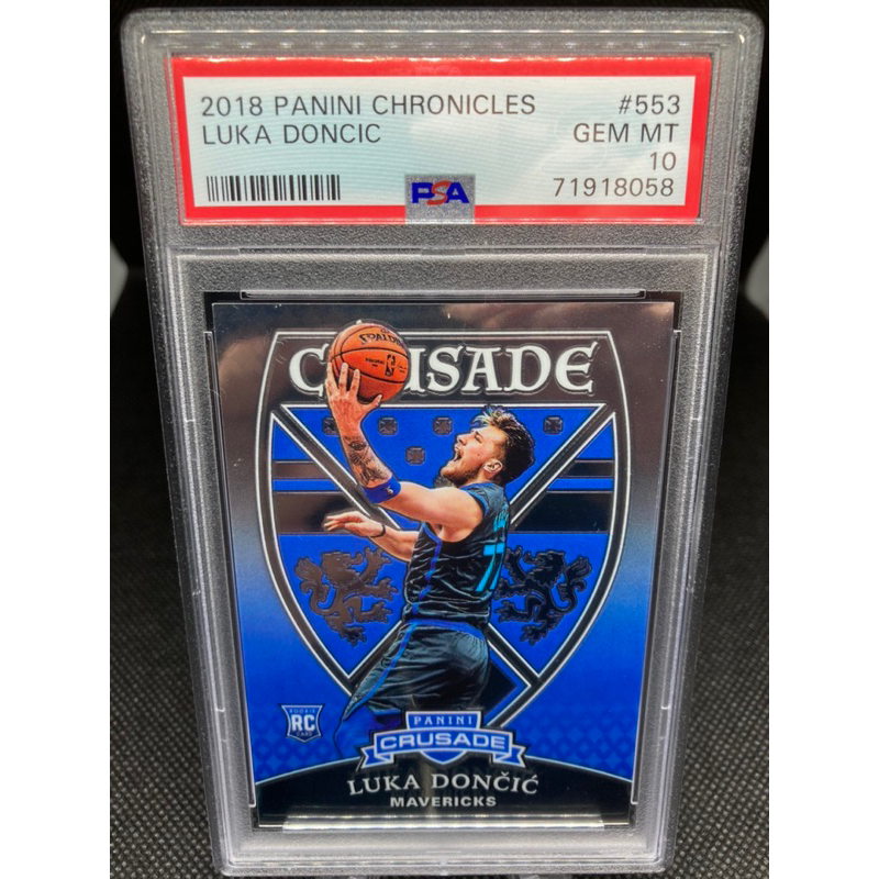 NBA 2018 Luka Doncic Panini Chronicles crusade RC PSA 10鑑定卡