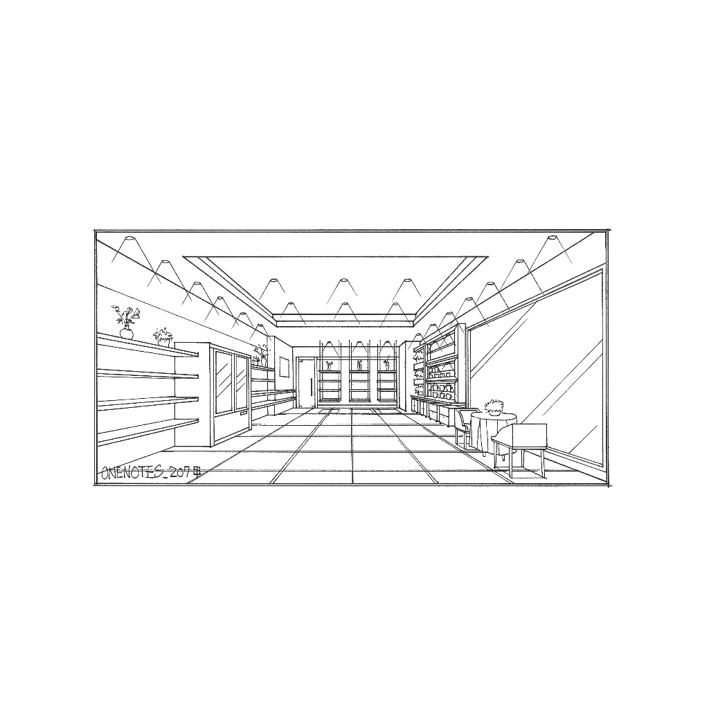 12500建築物室內設計乙級_術科_18個空間意象透視表現圖_上色練習圖