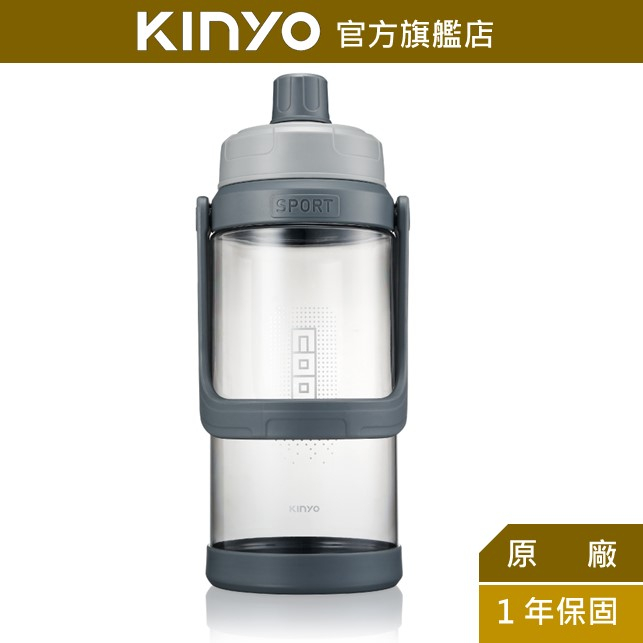 【KINYO】大容量運動水壺1.8L (KIM)戶外便攜水壺 防漏結構 7.8公分大口徑 耐摔 加厚提把 1800ml
