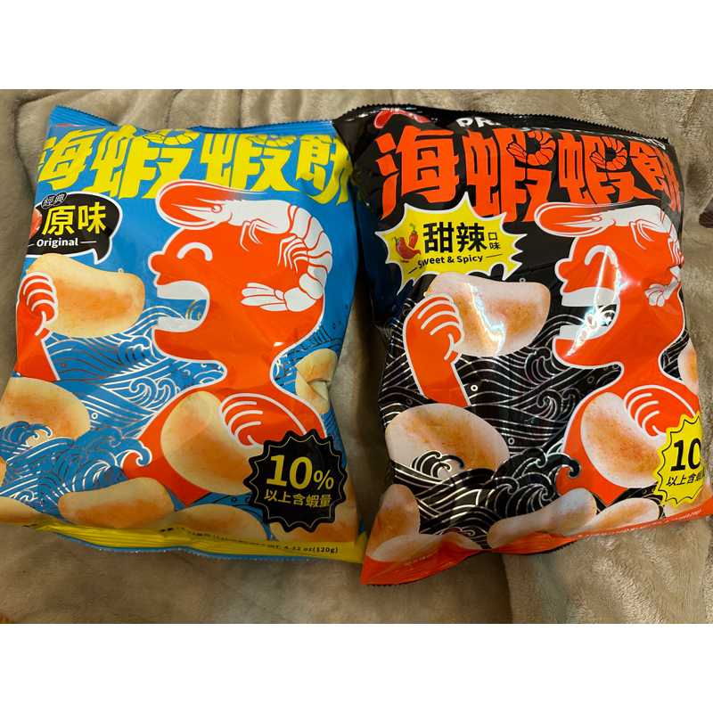 華元 海蝦蝦餅 蝦餅 經典原味 甜辣 120g  效期圖片所示