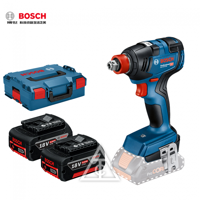 ★漲價在即★【BOSCH】GDX 18V-200無刷衝擊起子/扳手機(雙5.0Ah電池)