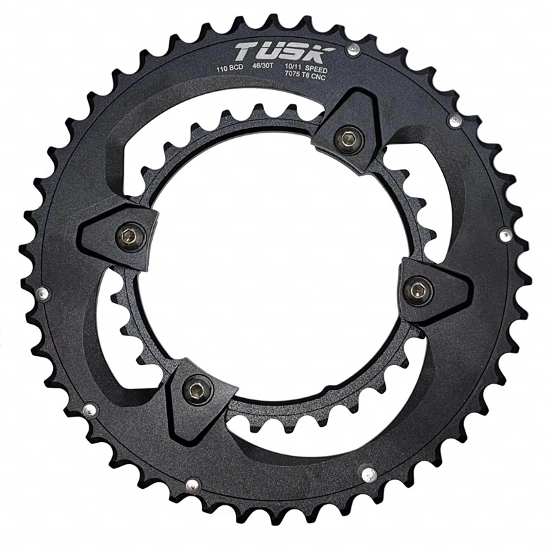 Tusk Shimano 11速公路車大盤改裝齒片 48-32T 46-30T