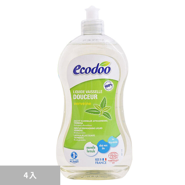 易可多 Ecodoo 有機環保蘆薈馬鞭草洗碗精 500毫升 單罐【Sunny Buy】