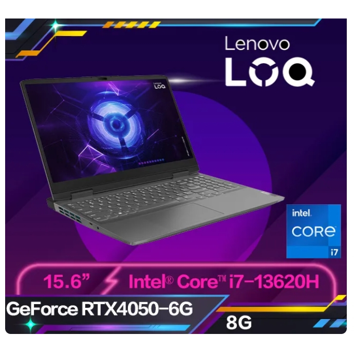 Lenovo LOQ 15IRH8 82XV008CTW 灰 (i7-13620H/8G/RTX4050-6G/512G