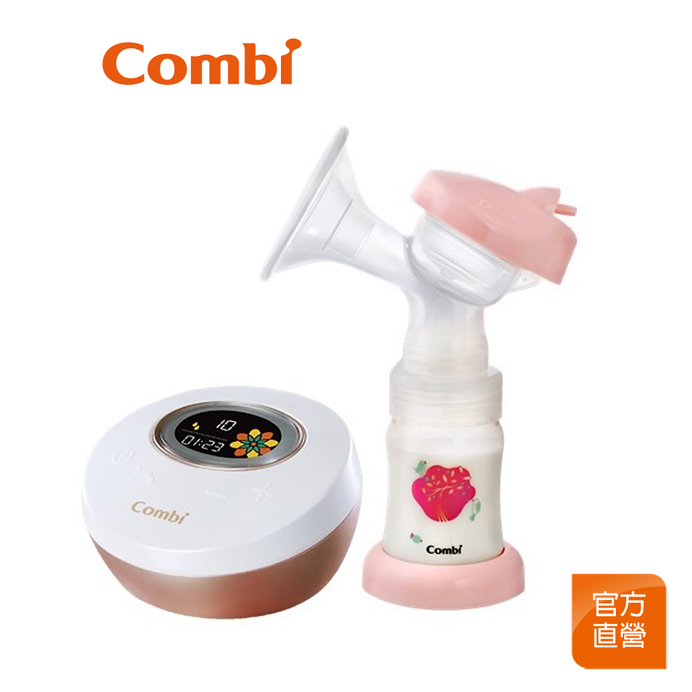 【Combi】新自然吸韻電動吸乳器｜單邊｜可支援雙邊模式｜搭配寬口儲乳奶瓶