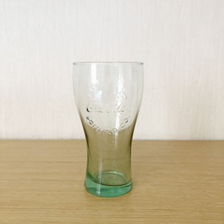 《可口可樂玻璃杯》可口可樂/玻璃杯/水杯/飲料杯/淺綠色