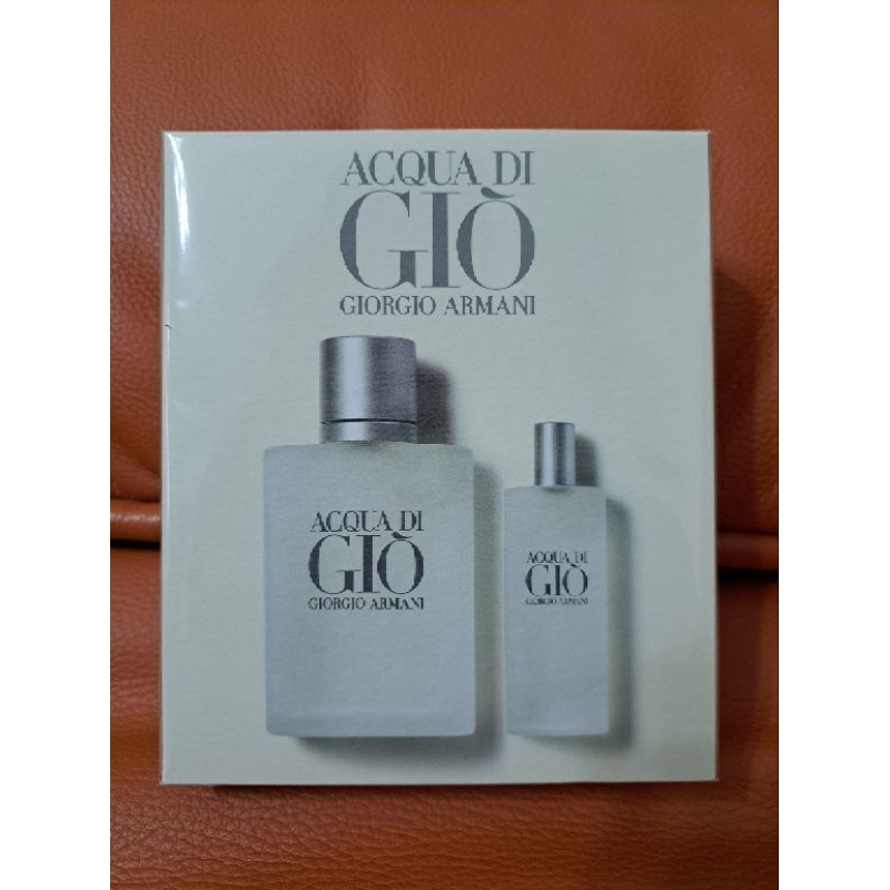 Giorgio Armani Acqua Di Gio亞曼尼寄情水男性淡香水禮盒 - 內含100ml、15ml香水兩瓶