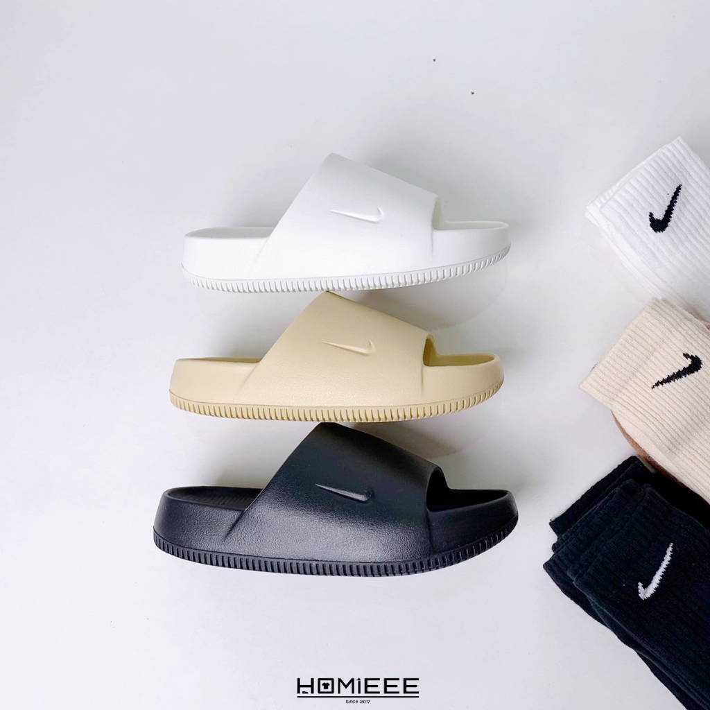 【Homieee】Nike Calm Slide 拖鞋 麵包拖鞋 黑色 奶茶 白色 DX4816 FD4116-001