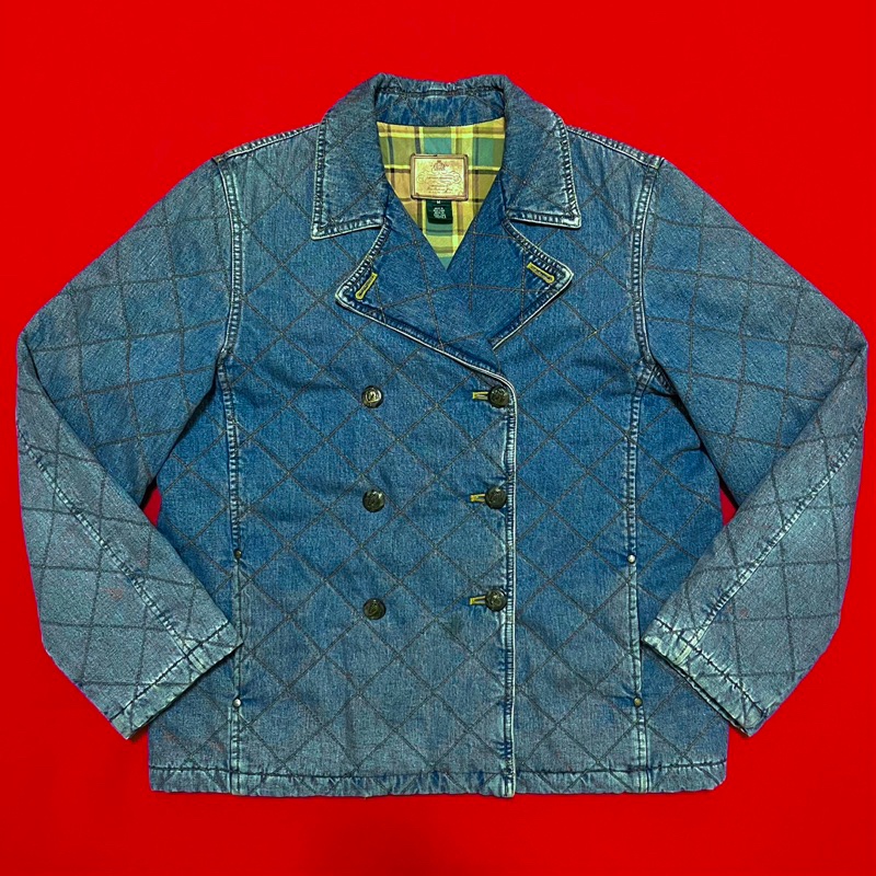 《變色龍》Polo Ralph Lauren 丹寧雙排扣絎縫鋪棉夾克