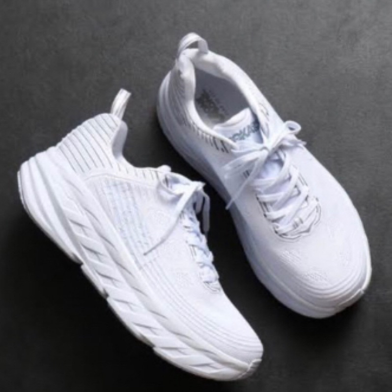 含盒｜Hoka one one bondi 6 全白 米白