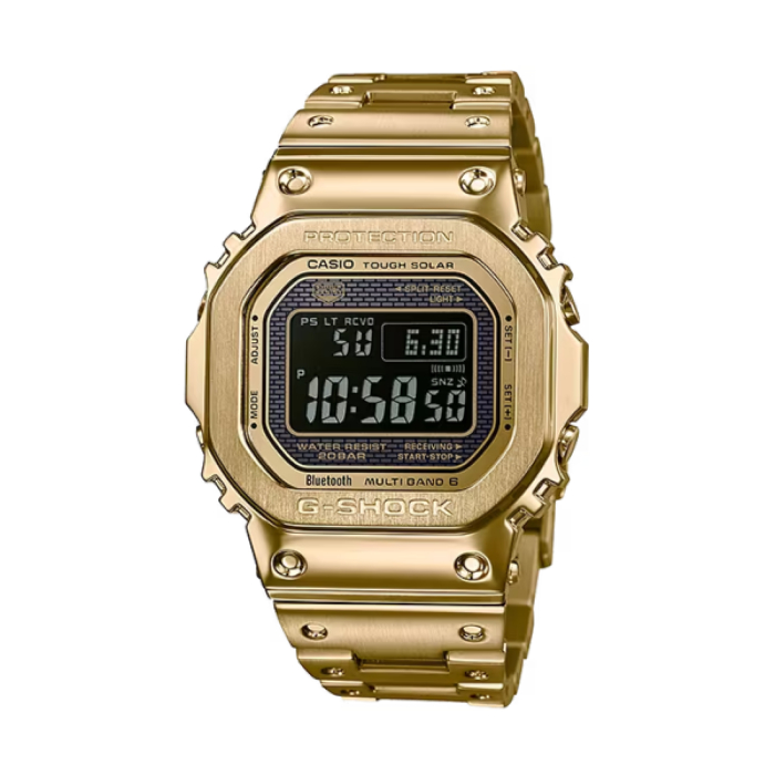 【CASIO G-SHOCK】金屬感太陽能方形電子腕錶-奢華金/GMW-B5000GD-9/台灣總代理公司貨享一年保固