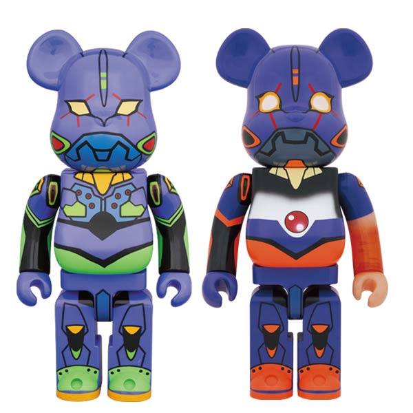 BE@RBRICK EVA 福音戰士 1000% 初號機&amp;覺醒版，兩隻合售