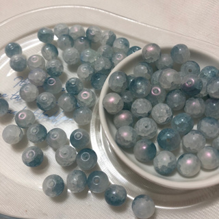 【ZZ小舖】A67 琉璃珠 玉碎 玉隨 藍色 10mm 梨花帶雨