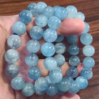 海藍寶 魔鬼藍 手鍊 手環 手珠 魔鬼海藍寶 12mm 天然❤水晶玉石特賣#R170-9