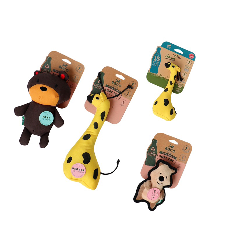 Woof N Go 寵物玩具 - 英國 Beco 動物方程式可回收玩具