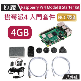 【限量優惠】樹莓派Raspberry Pi 4 4G OKDO 原廠盒八件全配組 Model B
