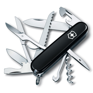 VICTORINOX 瑞士維氏狩獵者15用瑞士刀-黑