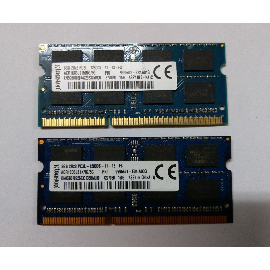 含稅 金士頓 DDR3 1600 8G  雙面顆粒 筆電記憶體 保固一個月 08R020