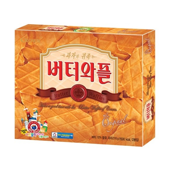 韓國 CROWN 皇冠 鮮奶油鬆餅 316g/盒 237g/盒 韓國超熱門餅乾 現貨 期限2024年