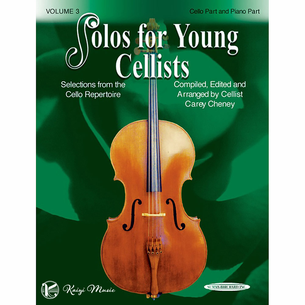 【凱翊︱AF】 Solos for Young 大提琴曲集含鋼琴伴奏譜 第3冊 Solos for Young Cell
