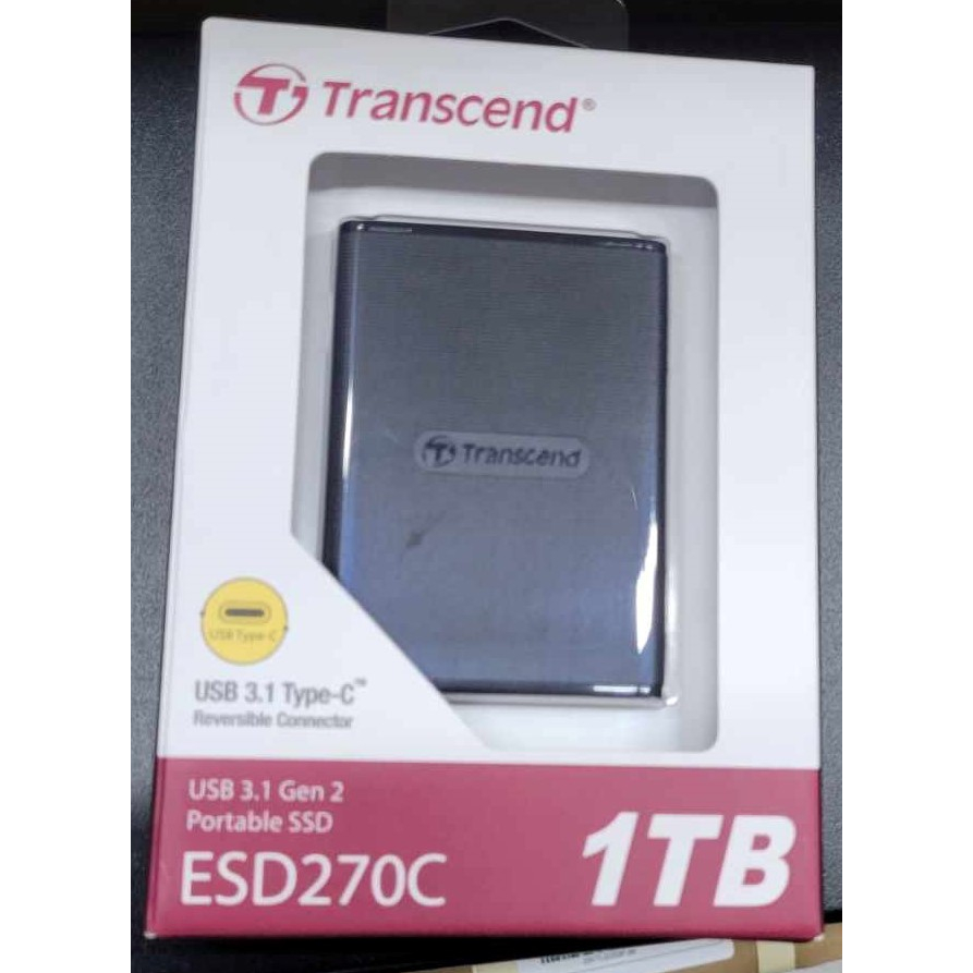 ...點子電腦-北投...Transcend 創見ESD270C  1TB Type C 雙介面 行動固態硬碟2400元