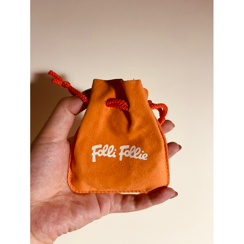 Folli Follie 鍍玫瑰金鑲鋯石人造皮手環 附保證卡