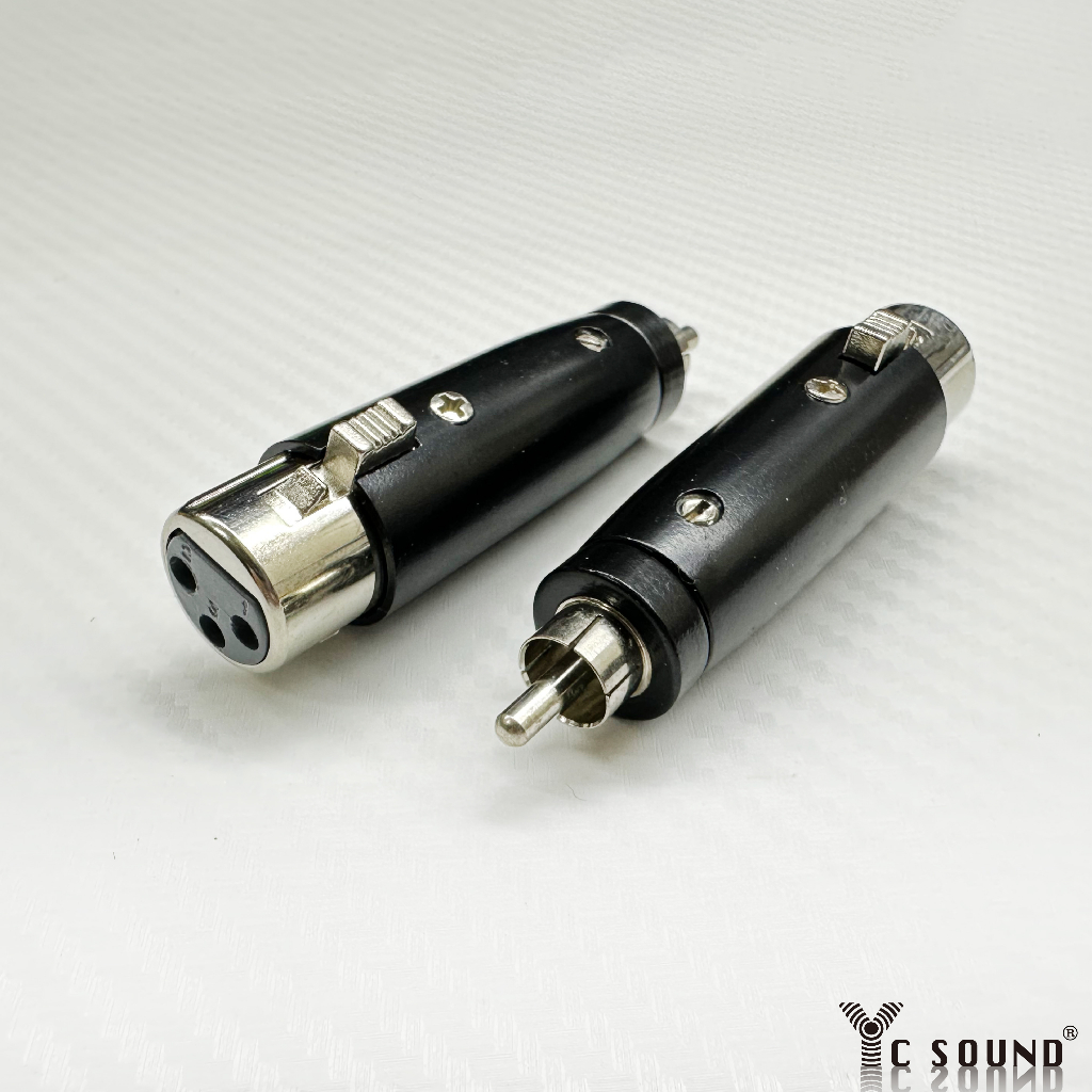 高級轉接頭 XLR轉RCA XLR公對公 XLR RCA 卡農轉接頭 AV蓮花頭轉接 3pin