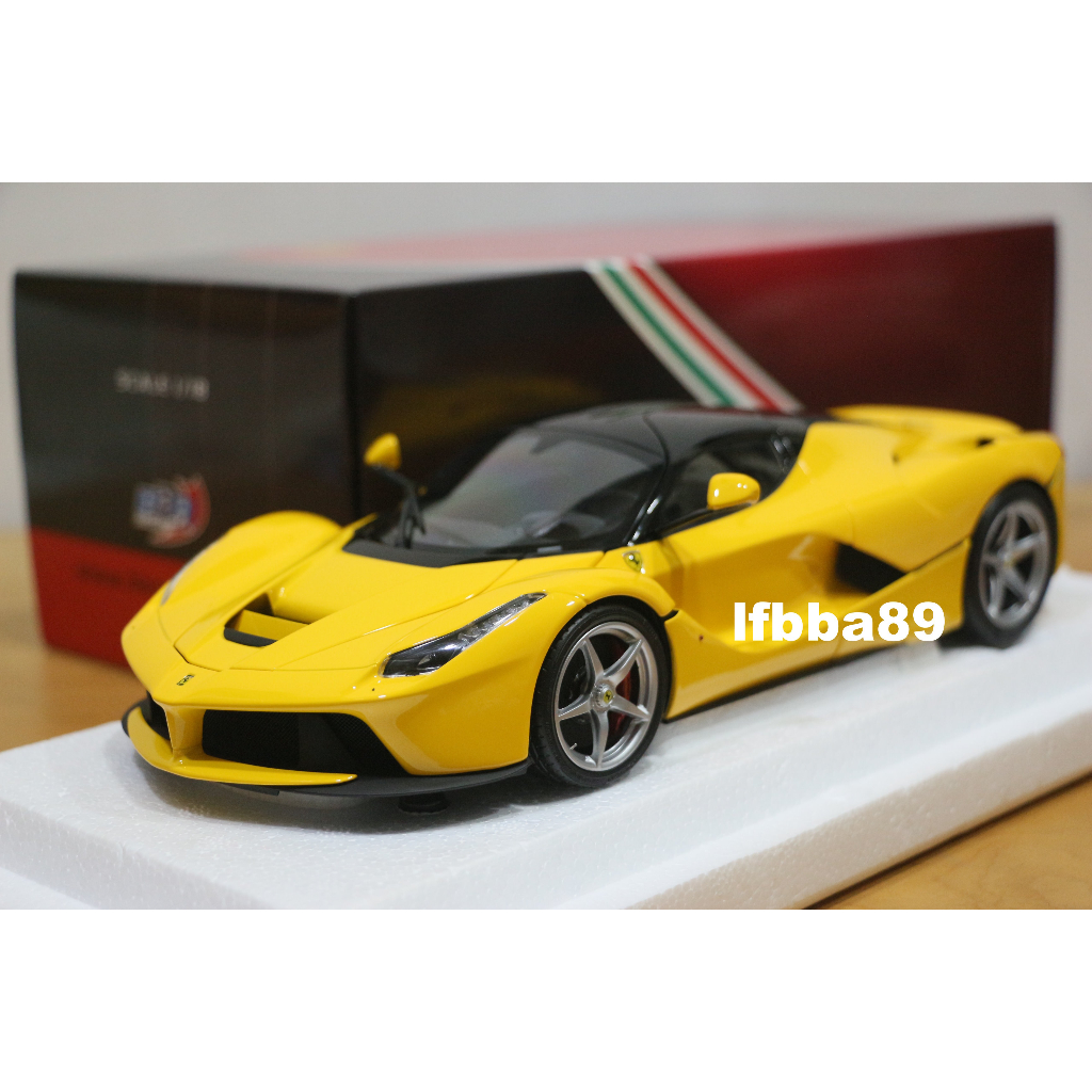 藍法車藏庫 BBR 1/18 FERRARI LAFERRARI BBR182220 法拉利 馬王 黃